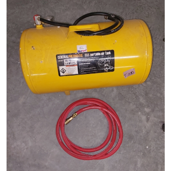General Pneumatic 11 Gallon Portable Air Tank & Extra Hose