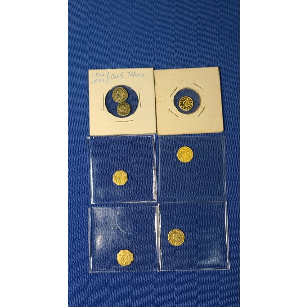 (7) Assorted California Gold Coins