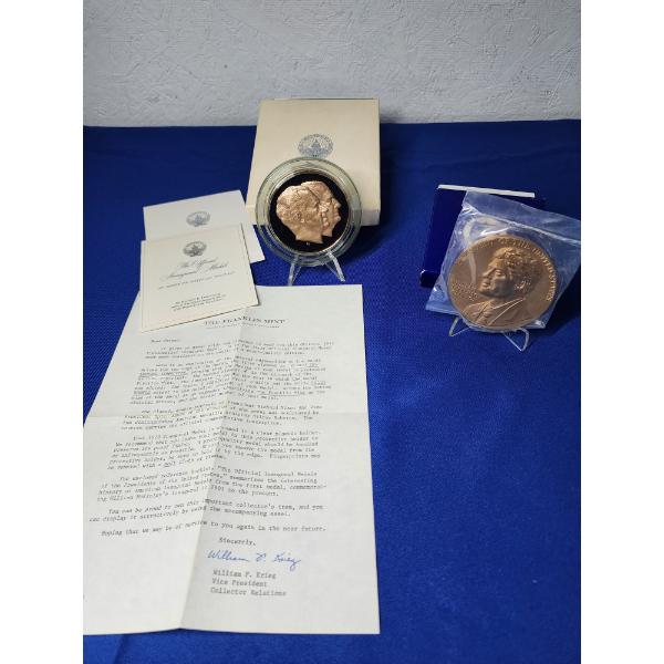 1973 Bronze Medal Nixon and Andrew / 1993 William Jefferson Clinton Bronze Medal