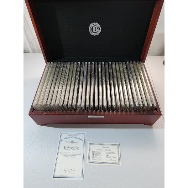 The Bradford Exchange Mint U.S. Authenticated & Uncirculated $2 National Park Bills - Set of 28