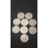 Image 1 : Assorted Years 90% Silver Franklin Half Dollars - Face Value: $4.50