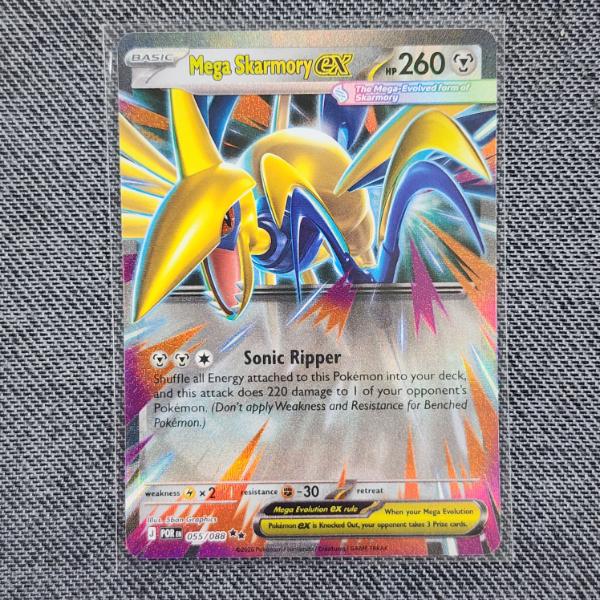 Mega Skarmory EX 055/088 Double Rare Holo Pokemon Trading Card