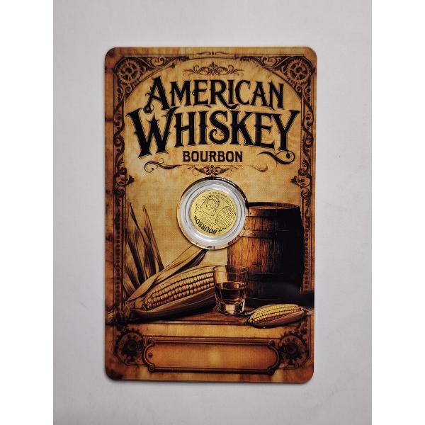 2026 Niue 50 Cent .9999 FINE Gold 1/1000TH TROY OUNCE American Whiskey Bourbon Round
