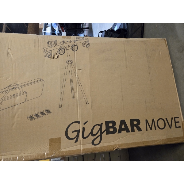 New In Box! Chauvet DJ Gig Bar Move 5 In 1 Lighting Includes Tripod, Foot Switch & Carrying Case! - 