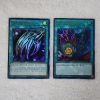 Image 1 : Two Assorted Holo Magic Yu-Gi-Oh Trading Cards ~ Includes Polymerization!