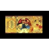 Image 1 : Pure 24k .999 Gold Foil POKEMON "MEOWTH" Note - Mint Cond - NEW SERIES - Processed in Pure Gold