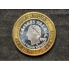 Image 1 : Caesars Palace 1995 Limited Edition Ten Dollar Gaming Token .999 Fine Silver - About 0.6 Troy Oz ASW