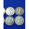 Image 4 : x10 Assorted Years 90% Silver Walking Liberty Half Dollars FV: $5.00