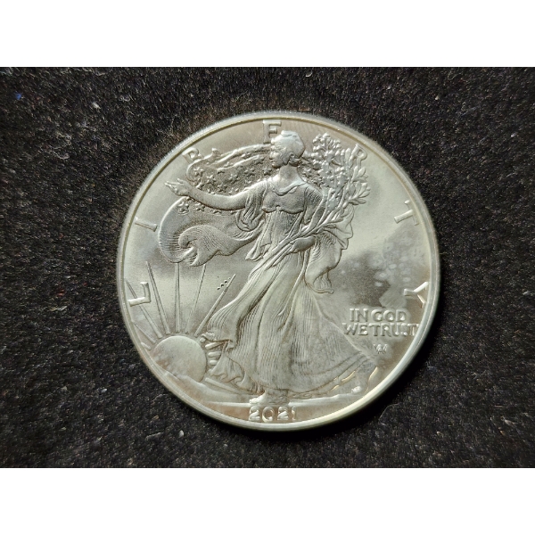 2021-W 1 Oz Silver American Eagle Round - Type 2 From West Point!
