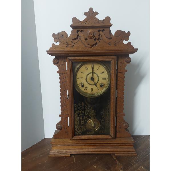 Antique Seth Thomas Gingerbread Kitrchen Clock w Chime