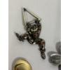 Image 3 : 4 Brooches - Clown on Triangle - Floral Brooch Pewter - Rose - Crying Clown 
