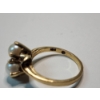 Image 4 : 10K Yellow Gold 2-Pearl Ring - Size 6.5 - TW: 3.3g