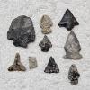 Image 1 : EARLY AMERICAN! Antique Assortment of Native American Stone Artifacts including Arrow/Spear Heads