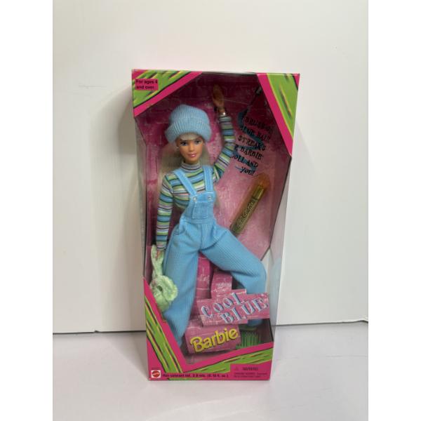Cool Blue Barbie in Original Packaging - Mattel 1997- Color Streaks for Hair 