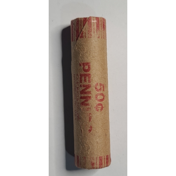 Bank Roll Of Wheat Cents - Face Value: $0.50