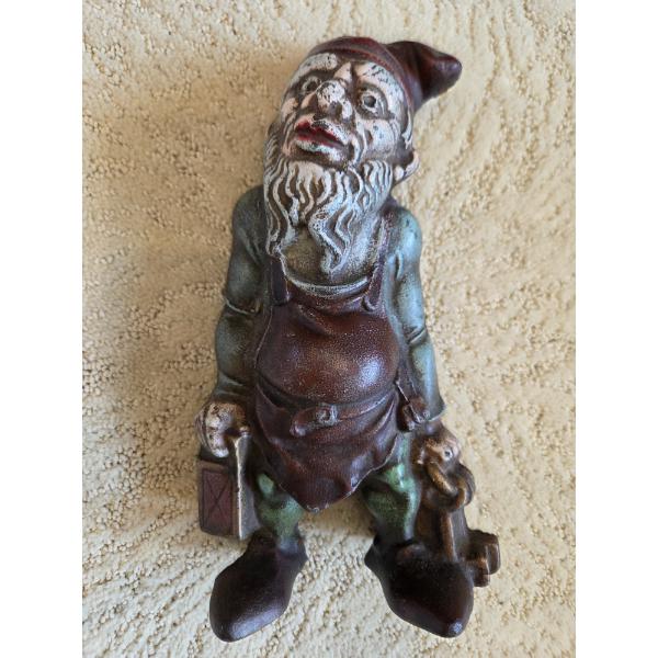 *Pick Up At Mantua Home-No Shipping Available* Collectable Rare Vintage 9.5'' Gnome Coin Bank With O