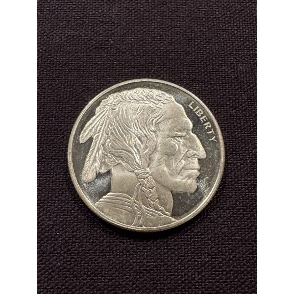 Buffalo Indian 1/4 Troy Ounce .999 Fine Pure Silver Round - Mint Condition
