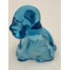 Image 5 : Adorable Degenhart Vintage Uranium Glass Dog Figurine -Sapphire Dark