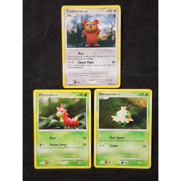Three Assorted Vintage Pokemon Trading Cards ~ ALL FEATURING YUKA MORII ARTWORK!