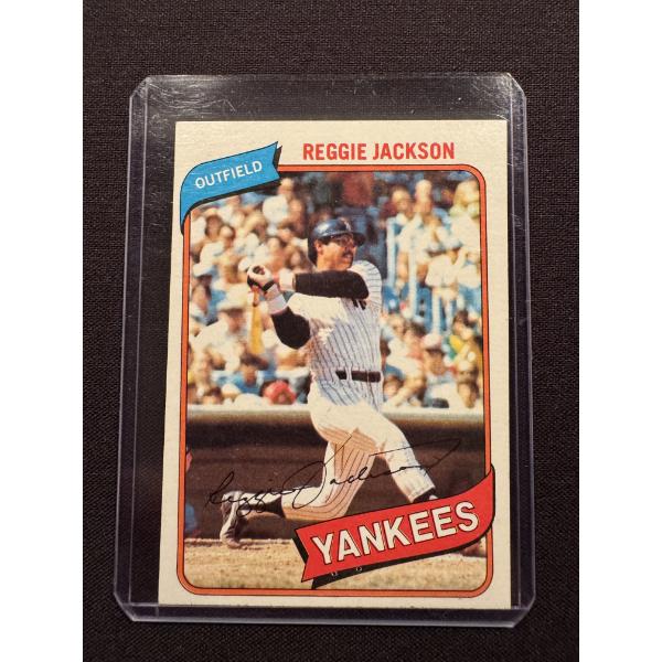 1980 Topps Reggie Jackson Baseball Card - Excellent Condition