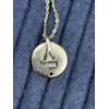 Image 4 : Sterling Silver Peace Necklace on Chain - ~17.5 inches - 3.4 Grams