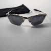 Image 2 : Vintage Oakley X Metal Polarized Sunglasses Silver Half-Rim 57-18 w/ Oakley Microfiber Bag