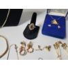 Image 5 : Lot of Assorted Costume Jewelry - Gold/Silver Tone, Rings, Bracelets, Sets