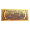 Image 1 : $2 US Currency Gold Foil Note - 24k (.999) Gold Foil 1 of 7 in The Modern Note Series Offered