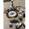 Image 3 : *Pick Up At Mantua Home-No Shipping Available*  Gorgeous Glass Pieces Blue & White - Salt & Pepper 