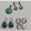 Image 2 : Assorted Sterling Silver Earrings & Necklace Pendant - Total Weight: 15.7g