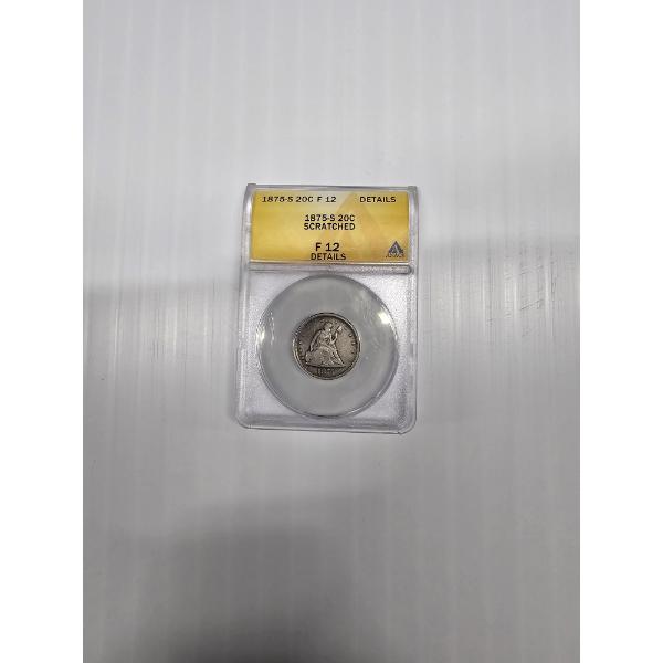 1875 - S Seated Liberty 20C