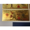 Image 8 : x8 Assorted Looney Tunes $100 99999999 24K Gold Foil Banknotes Set w/ CoA