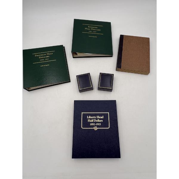 *Empty* Coin Storage Books - Franklin Half Dollar 1948-1963 - Kennedy Half Dollar 1964-1987 - Libert