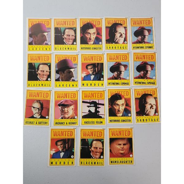 Lot of 18 Assorted 1990 Topps Dick Tracy Trading Cards