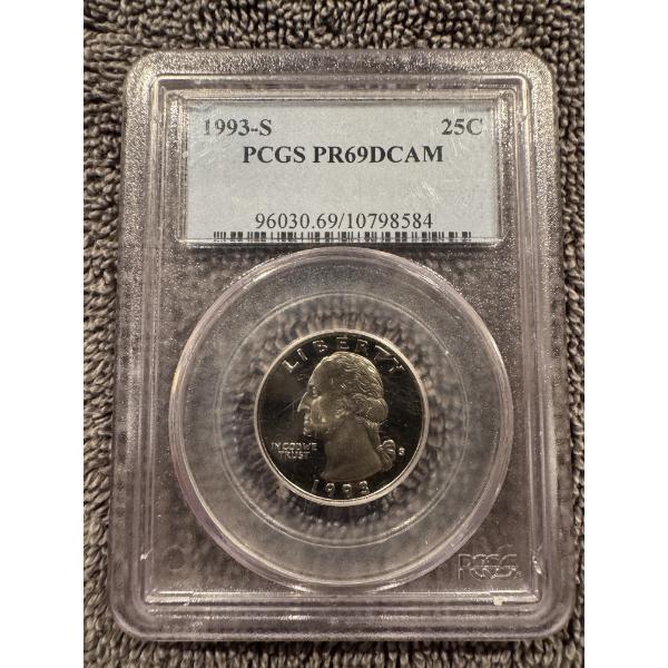 1993-S United States Washington Quarter PCGS PR69DCAM