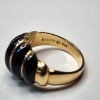 Image 4 : Vintage 14K Yellow Gold Fluted Onyx Dome Ring - Size 9.5 - Total Weight: 9.3g