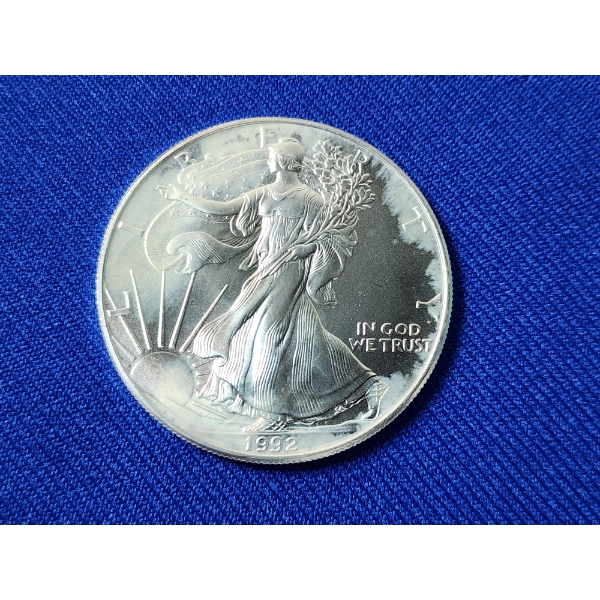 1992 American Silver Eagle - 1 oz .999 Fine Silver Coin