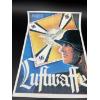 Image 2 : German Nazi Banner/Flyer & The Rise and Fall of the Third Reich Book - Unsere Luftwaffe Propaganda 