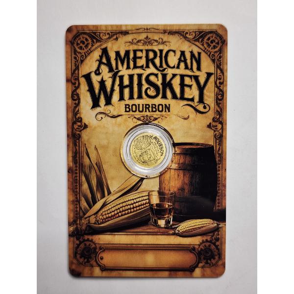 2026 Niue 50 Cent .9999 FINE Gold 1/1000TH TROY OUNCE American Whiskey Bourbon Round