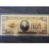 Image 1 : $20 Gold Certificate Gold Back .999999 - 24K Gold Back In Protective Holder - Mint Condition