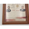 Image 13 : Framed "Strange But True" Lincoln and Kennedy Coin Collection Including 90% & 40% Silver Half Dollar