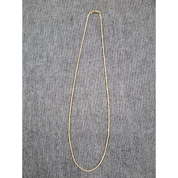 14K Gold Rope Necklace Weighing 3.7 Grams Total