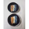 Image 2 : Vintage Set of Buick Tri-Shield Wheel Center Caps (1960's-1970's) & BELL Bike Tire or Ball Pump