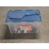 Image 8 : Plastic Storage Tote Including Chicago Belt Sander, New Hardware, Water Filter, Bungee Cords & More