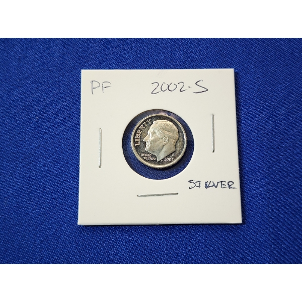 2002-S Proof Roosevelt 90% Silver Dime 