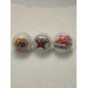Image 1 : 3 - Gasoline & Oil Advertising Vintage Glass Shooter Marbles - Union 76, Texaco & Mobil