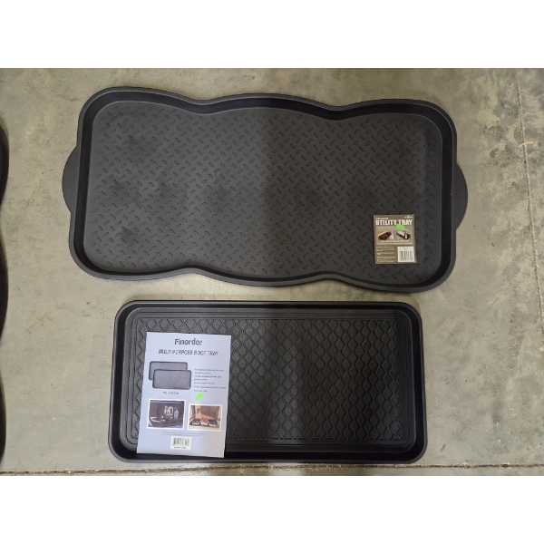 Brand New! 2 Floor Saving Boot Trays In 19''x39.5'' And 15''x29.5'' Sizes -No Shipping Available 