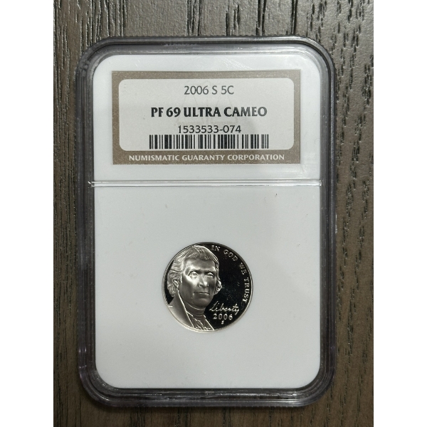 NGC PF69 Ultra Cameo 2006-S Nickel