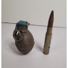Image 3 : 2 Small Pocket Knives, Hollowed Out Grenade And Hollowed Out 50 Cal