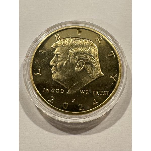 2024 Donald J. Trump Campaign Collector Coin In Protective Holder - Mint Condition